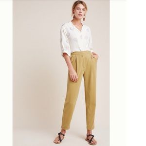 Anthropologie Pleated Soft Trousers